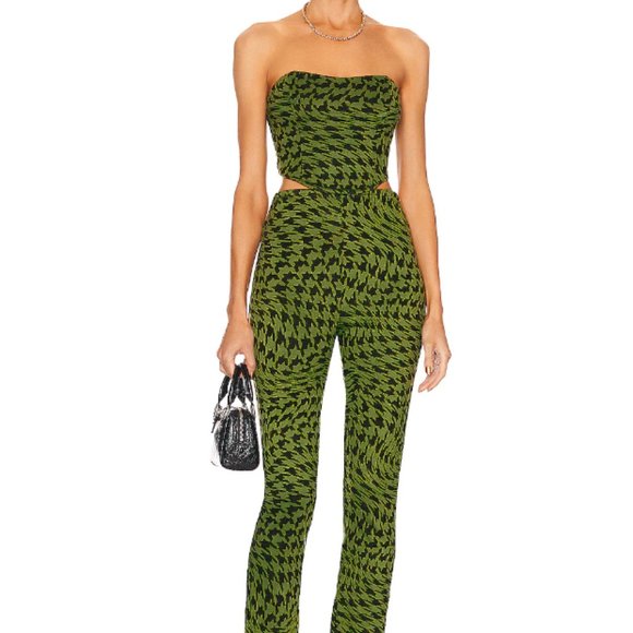 Camila Coelho Seraphine Green Pants Part of a Set - Picture 3 of 7